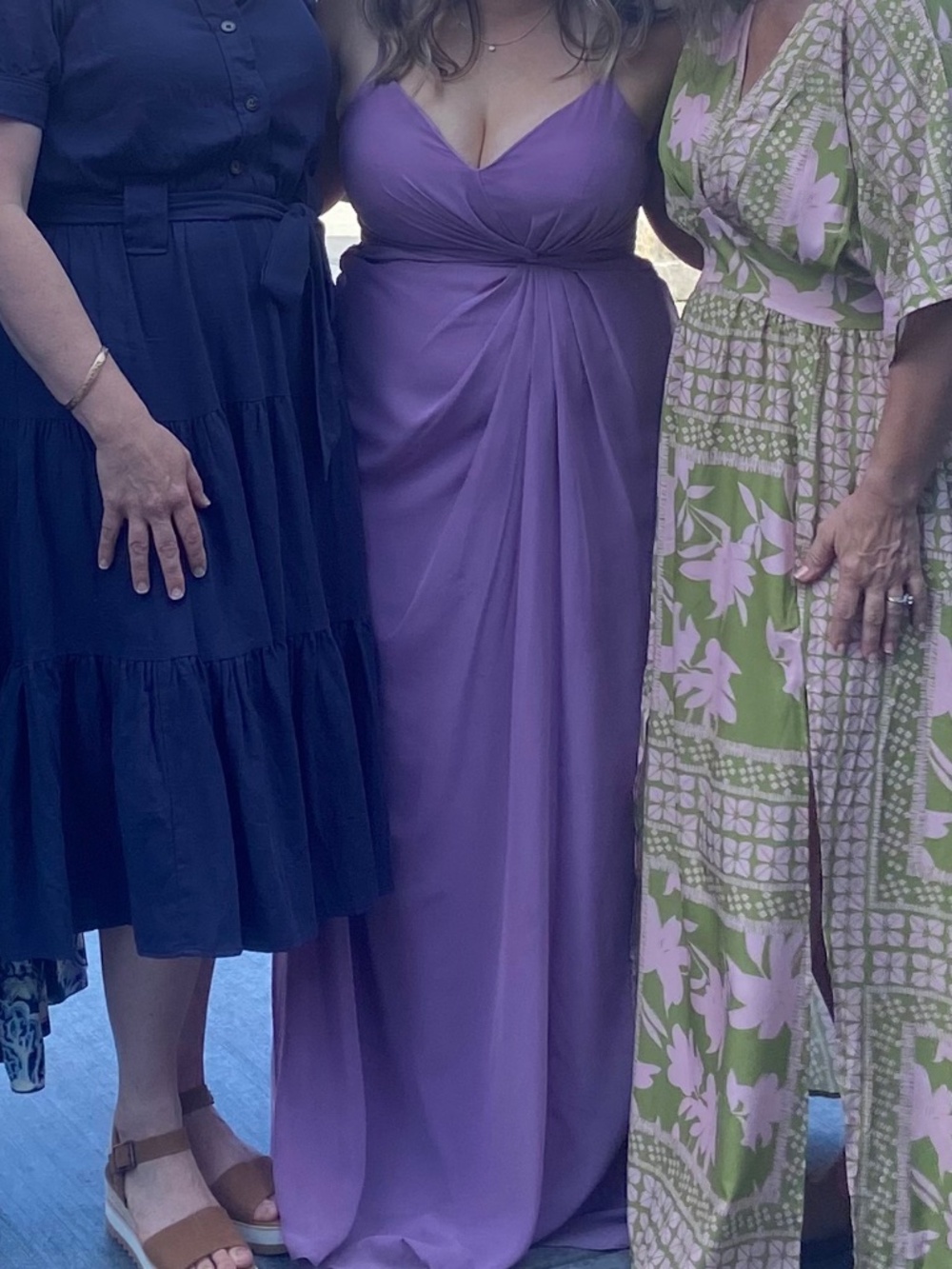 Purple (wisteria) Azazie Bridesmaid Dress Aubrielle Size 10